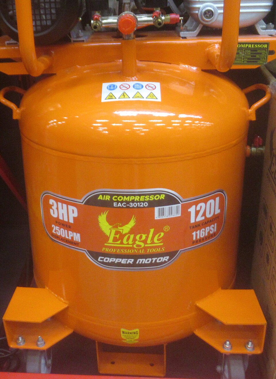 Compresor de aire 120 L 3 HP